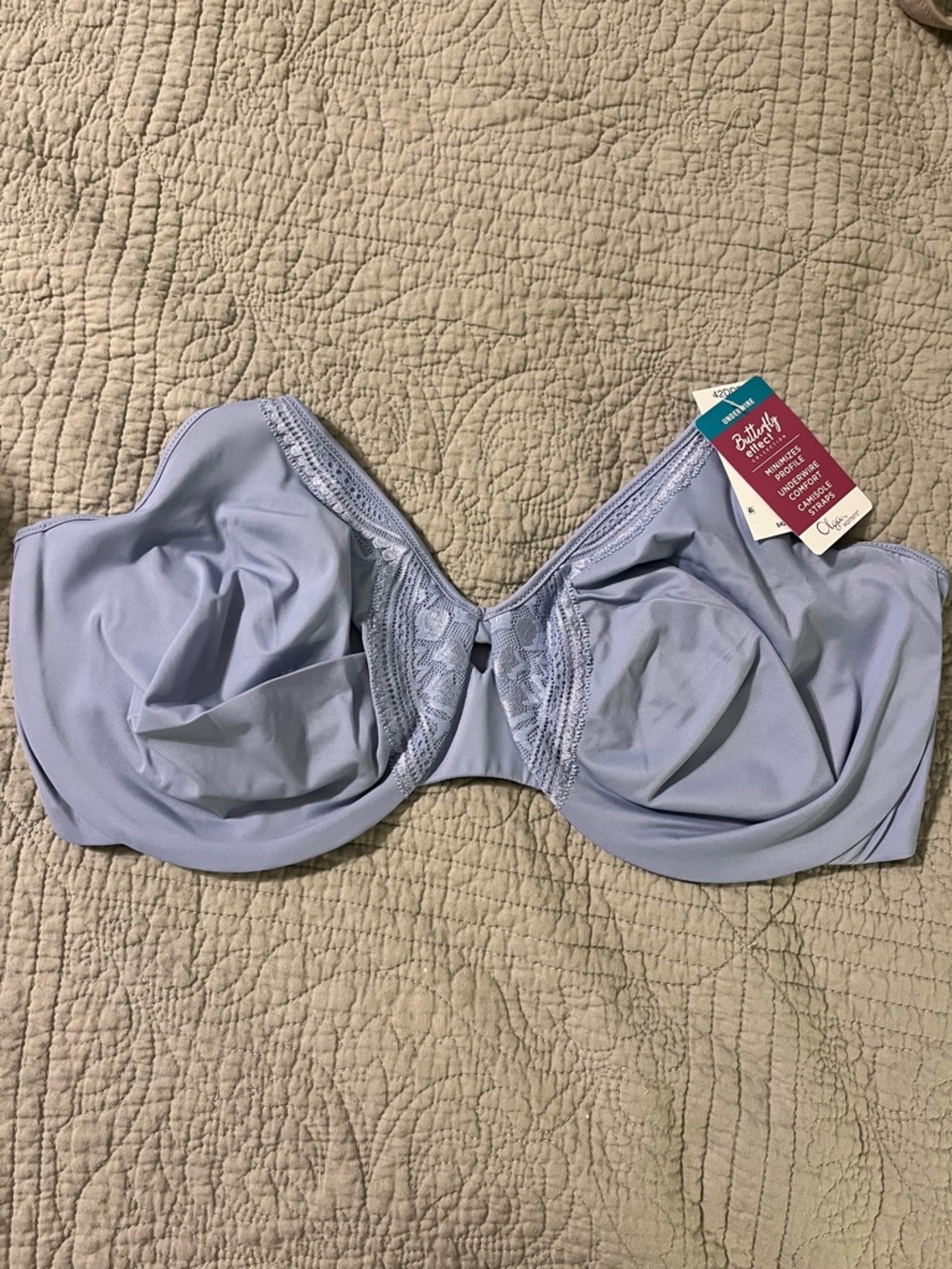 Light Lavender Full-Coverage Underwire Bra